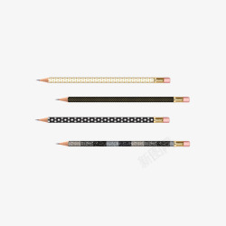相对的四支铅笔实物铅笔高清图片