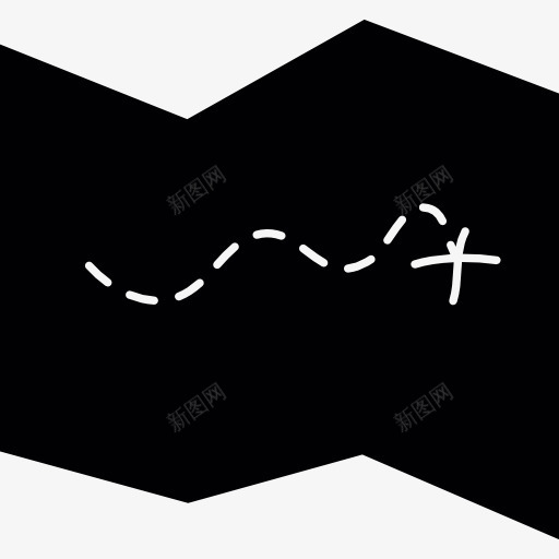 藏宝图与X图标png_新图网 https://ixintu.com 地图 地图和国旗 地图指针 宝藏 折叠纸 海盗
