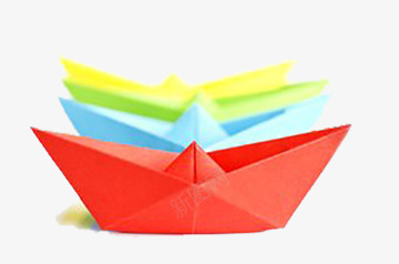 折纸纸船png免抠素材_新图网 https://ixintu.com 手工艺 折纸 红色 纸船