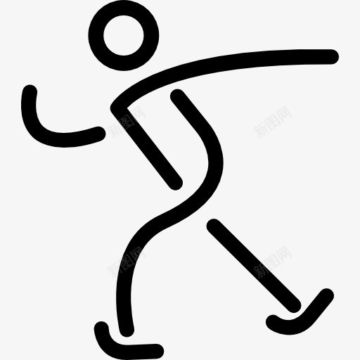 手杖的人图标png_新图网 https://ixintu.com 人 人物 体育 体育标志 沃克 男人 粘人 走 运动