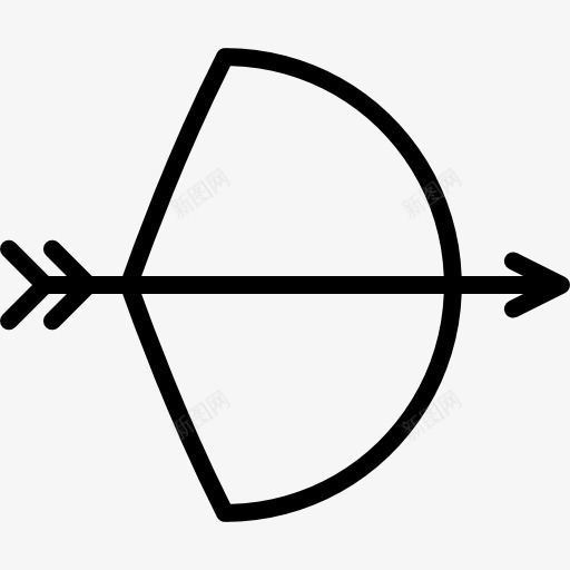 射箭图标png_新图网 https://ixintu.com 体育 射箭 弓箭手 武器 目标 目的 箭