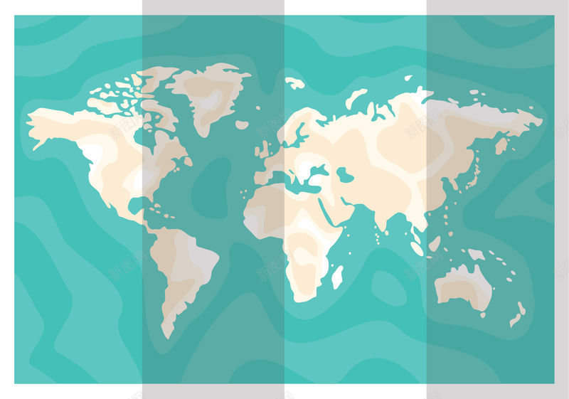 绿色折纸效果地图矢量图ai免抠素材_新图网 https://ixintu.com 地图 折纸地图 旅游 旅游地图 矢量png 绿色地图 矢量图