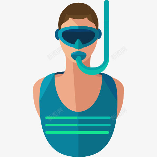 潜水图标png_新图网 https://ixintu.com 体育 体育和竞争 夏季 护目镜 浮潜 海 潜水 用户