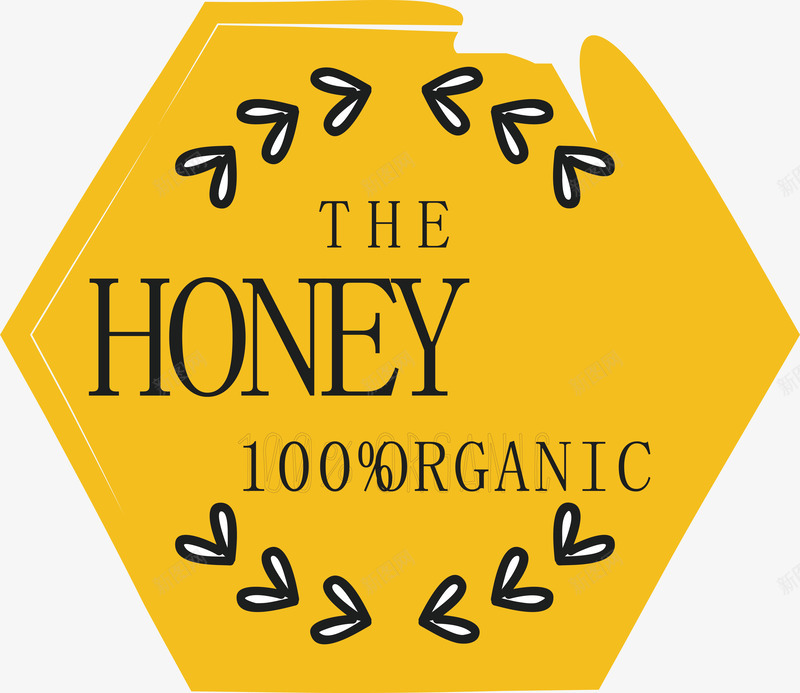 蜂蜜logo矢量图图标ai_新图网 https://ixintu.com logo 插画 精美创意 蜂蜜 蜂蜜logo 金色 矢量图