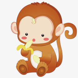 猴子的脸吃香蕉的小猴高清图片