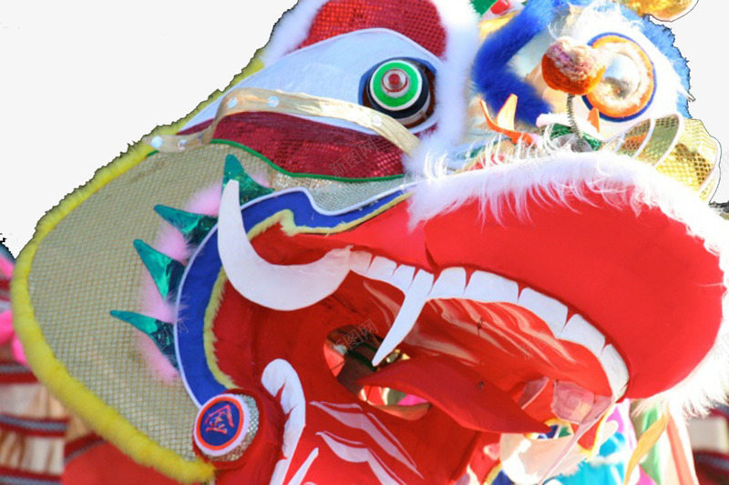 形象的狮子头png免抠素材_新图网 https://ixintu.com 元宵节 狮子头演出 迎新春 金蛇狂舞