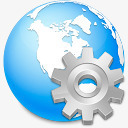 全球服务浏览器地球全球全球国际互联网网图标高清图片