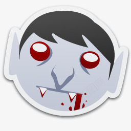 吸血鬼令人毛骨悚然的贴纸png免抠素材_新图网 https://ixintu.com vampire 吸血鬼