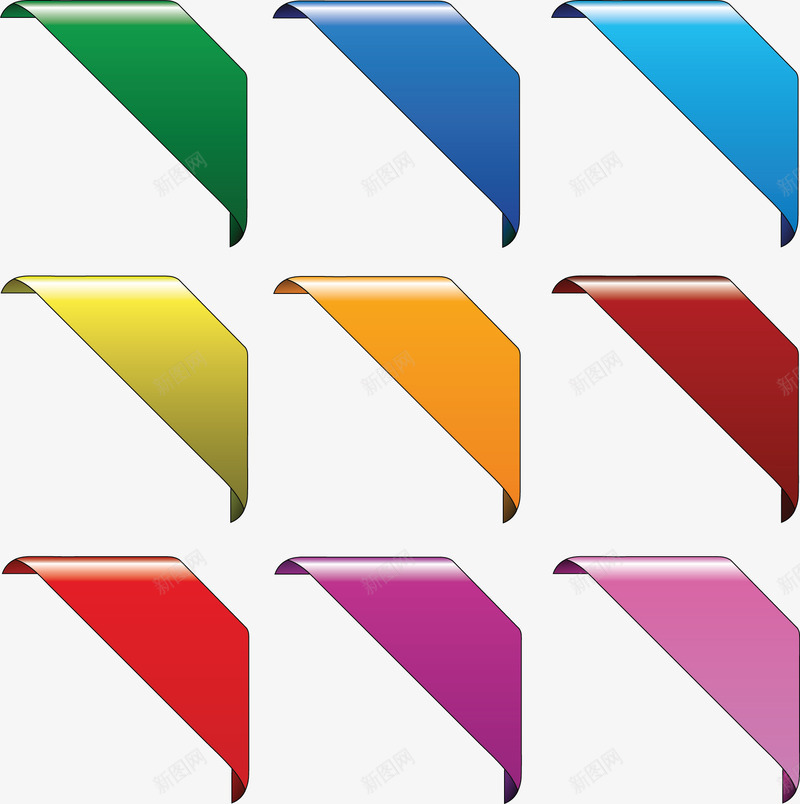 彩色标签图标png_新图网 https://ixintu.com 新年商品促销素材 标签素材 标记素材 网店素材