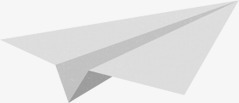白色简约纸飞机折纸png免抠素材_新图网 https://ixintu.com 白色 简约 设计 飞机