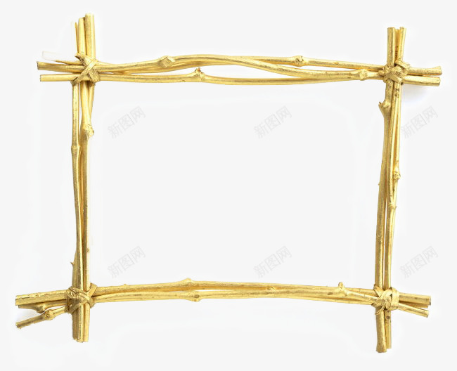 金色木头框png免抠素材_新图网 https://ixintu.com 木头 简单的木头框 背景图片 金色