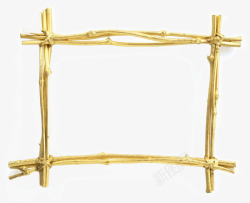 金色木头框素材