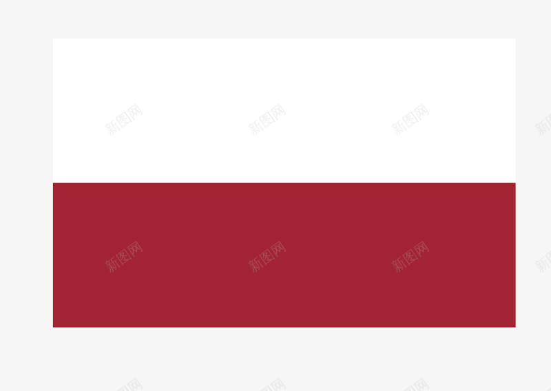 波兰国旗矢量图eps免抠素材_新图网 https://ixintu.com 国旗 波兰国旗 矢量国旗 矢量旗帜 矢量图