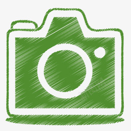 绿色的数码照像机图标图标