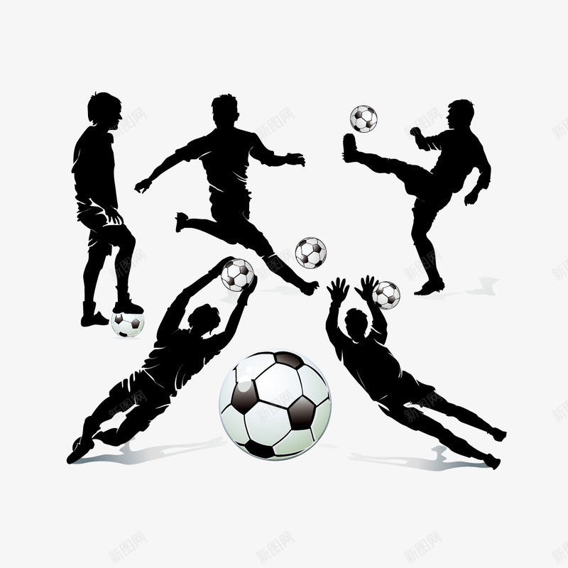 足球和人图标png_新图网 https://ixintu.com 人 人物剪影 矢量人物 足球