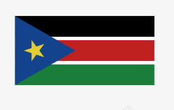 南苏丹国旗矢量图素材