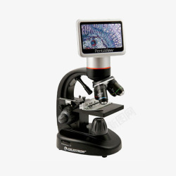 LCD数码生物显微镜素材