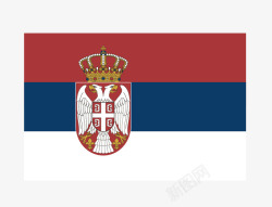 塞尔维亚国旗矢量图素材