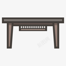 家具简约桌子上illustriconsicons图标png_新图网 https://ixintu.com desk furniture minimalistic 家具 桌子上 简约