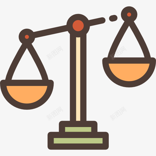平衡图标png_新图网 https://ixintu.com 司法尺度 商业和金融 平衡 正义 法官 法律