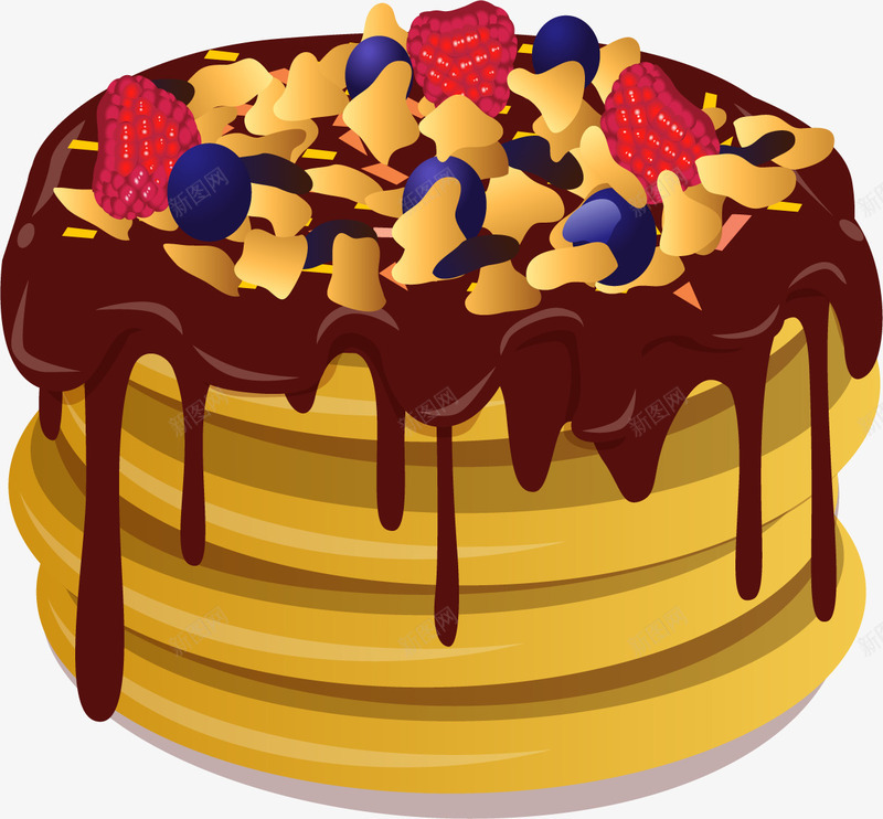 卡通糕点装饰图案png免抠素材_新图网 https://ixintu.com 巧克力蛋糕 甜品蛋糕 糕点免抠png 美食免抠png 蛋糕实物png 蛋糕装饰png 蛋糕高清大图png