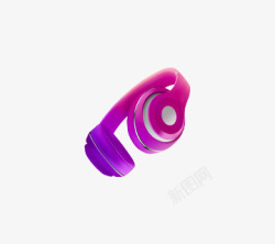 紫色耳机素材