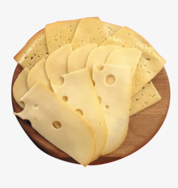 砧板中的奶酪素材