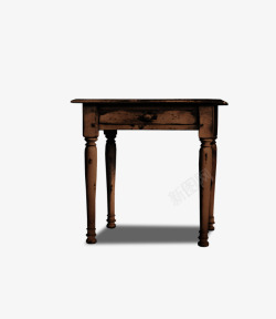 棕色木柜复古棕色桌子高清图片