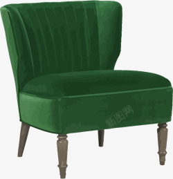 绿色座椅绒布座椅矢量图高清图片