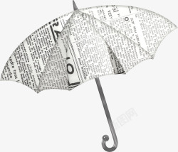 报纸创意雨伞素材