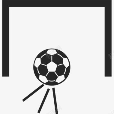 足球射门图标图标