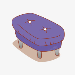圆形沙发紫色圆形软皮沙发高清图片