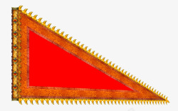 古代红色旗帜素材