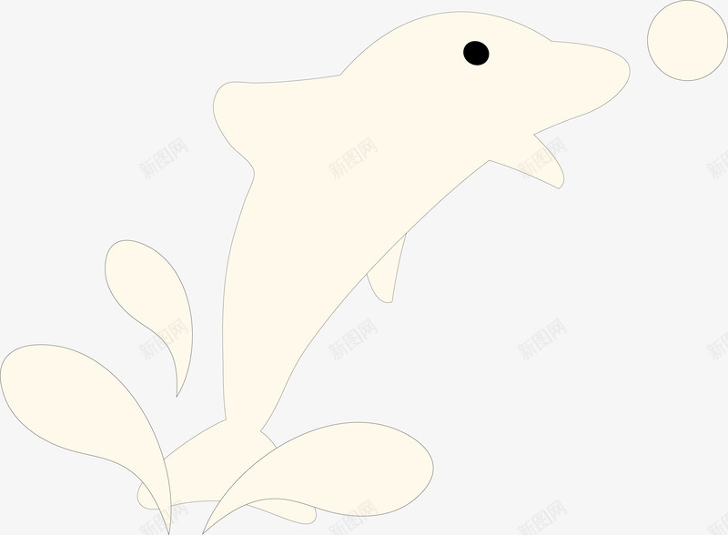 海豚剪影矢量图ai免抠素材_新图网 https://ixintu.com 卡通海豚 手绘海豚 海豚 海豚剪影 海豚跳跃 跳跃 矢量图