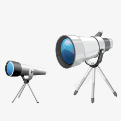 望远镜高倍高倍望远镜矢量图高清图片
