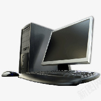 电脑png免抠素材_新图网 https://ixintu.com 主机箱 数码 显示器 电脑 键盘 鼠标