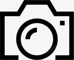 dslr数码单反相机相机StrokeGapicons图标高清图片