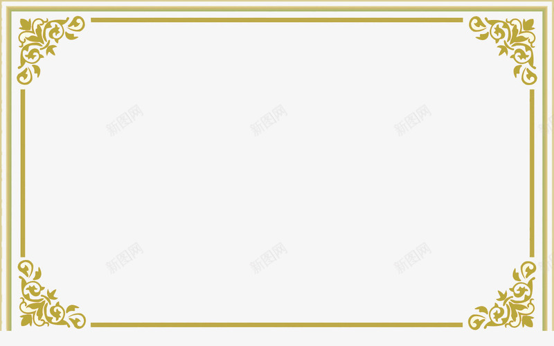镀金画框png免抠素材_新图网 https://ixintu.com 书画 书画框饰品 书画边框 国外画框 艺术画框 边框 镀金边框