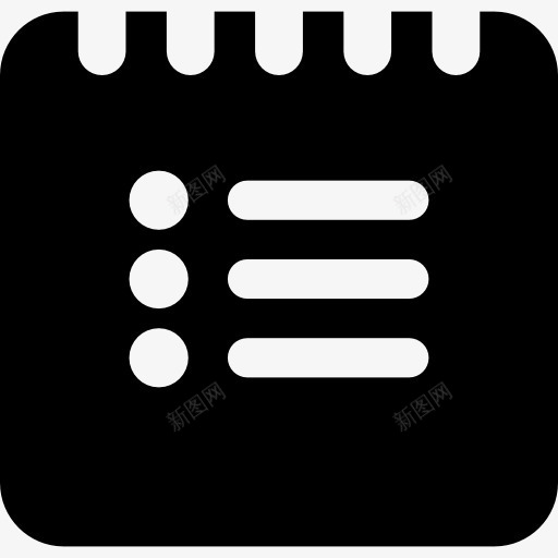 黑名单平方接口符号图标png_新图网 https://ixintu.com 列表 基本图标 弹簧 接口 方形 符号 象征 黑色