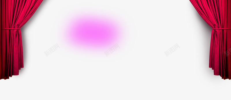 紫红舞台布png免抠素材_新图网 https://ixintu.com 海报 紫红色 美丽 舞台布