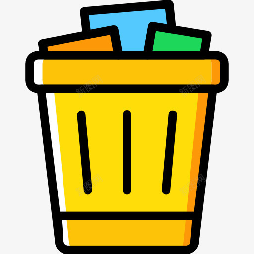 垃圾图标png_新图网 https://ixintu.com 可以 商业和金融 器皿 垃圾 垃圾桶 垃圾篮 工具 接口
