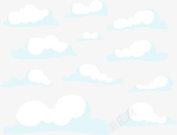 云朵状标题栏阴影效果白云高清图片