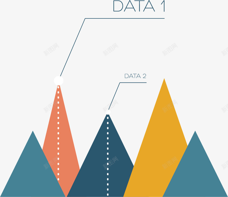 创意PPT元素矢量图ai免抠素材_新图网 https://ixintu.com 3D信息图表 PPT信息图表 PPT图表 信息图表 信息标签 商务金融 山峰 数据分类 演示图形 矢量图