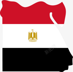 埃及符号古埃及卡通国旗矢量图高清图片