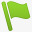 绿色的小旗icon图标图标
