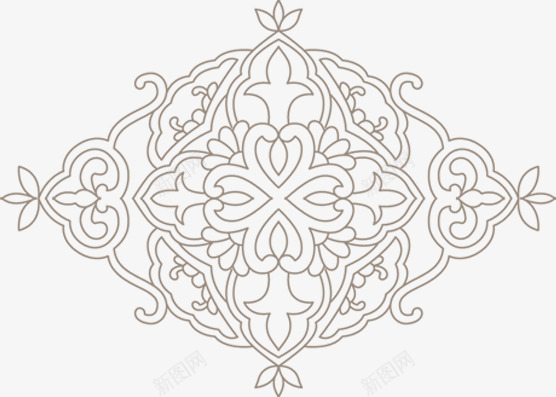 手绘线描中国风格窗花png免抠素材_新图网 https://ixintu.com PNG 中国风格 手绘 窗花 线描