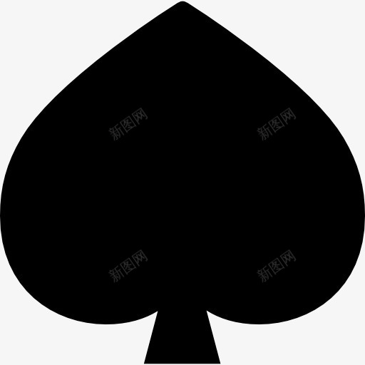 黑桃图标png_新图网 https://ixintu.com 扑克高手 赌博 赌场 赌徒