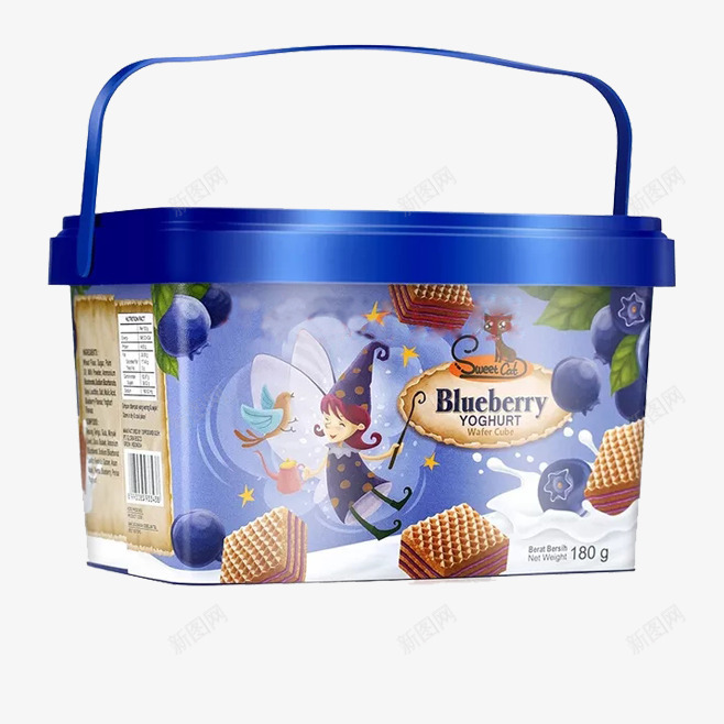 蓝莓酸奶威化饼干png免抠素材_新图网 https://ixintu.com 加餐 包装 威化 提手 甜点 美味 蓝莓 蓝莓酸奶 设计 酸奶 饼干