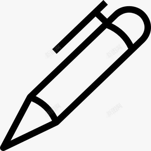 笔图标png_新图网 https://ixintu.com 书写 办公材料 学校材料 工具和用具 笔 铅笔