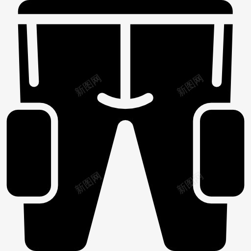 裤子一个足球运动员图标png_新图网 https://ixintu.com 人 体育 布 服装 男 美式足球 裤子 设计 风格